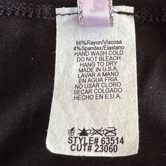 Misopé Black Embellished Asymmetrical Sleeveless Blouse with Gold Rose - Picture 4 of 9